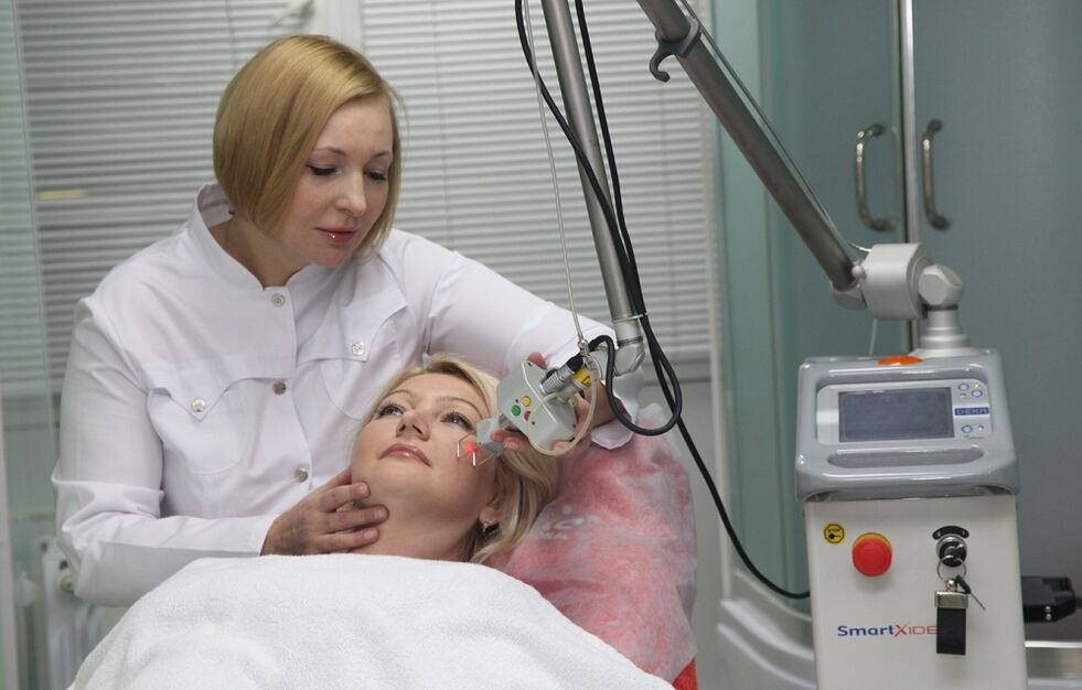 laser fractional skin rejuvenation procedure