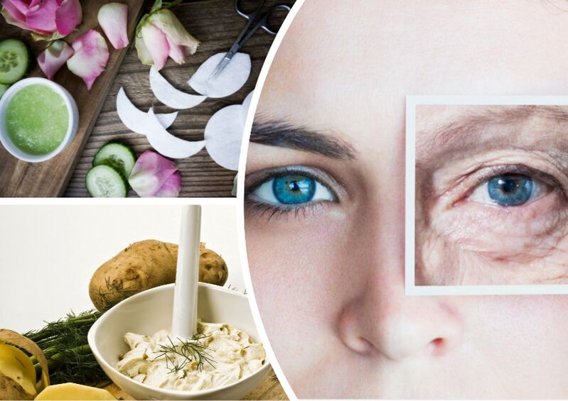The run of skin around the eyes